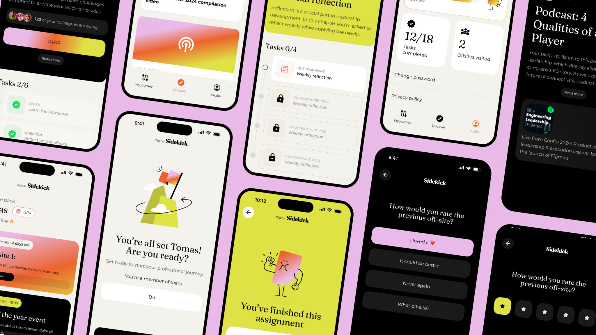 Defigners - UX & Digital Design Agency Utrecht - Defigners_sidekick_app_collection