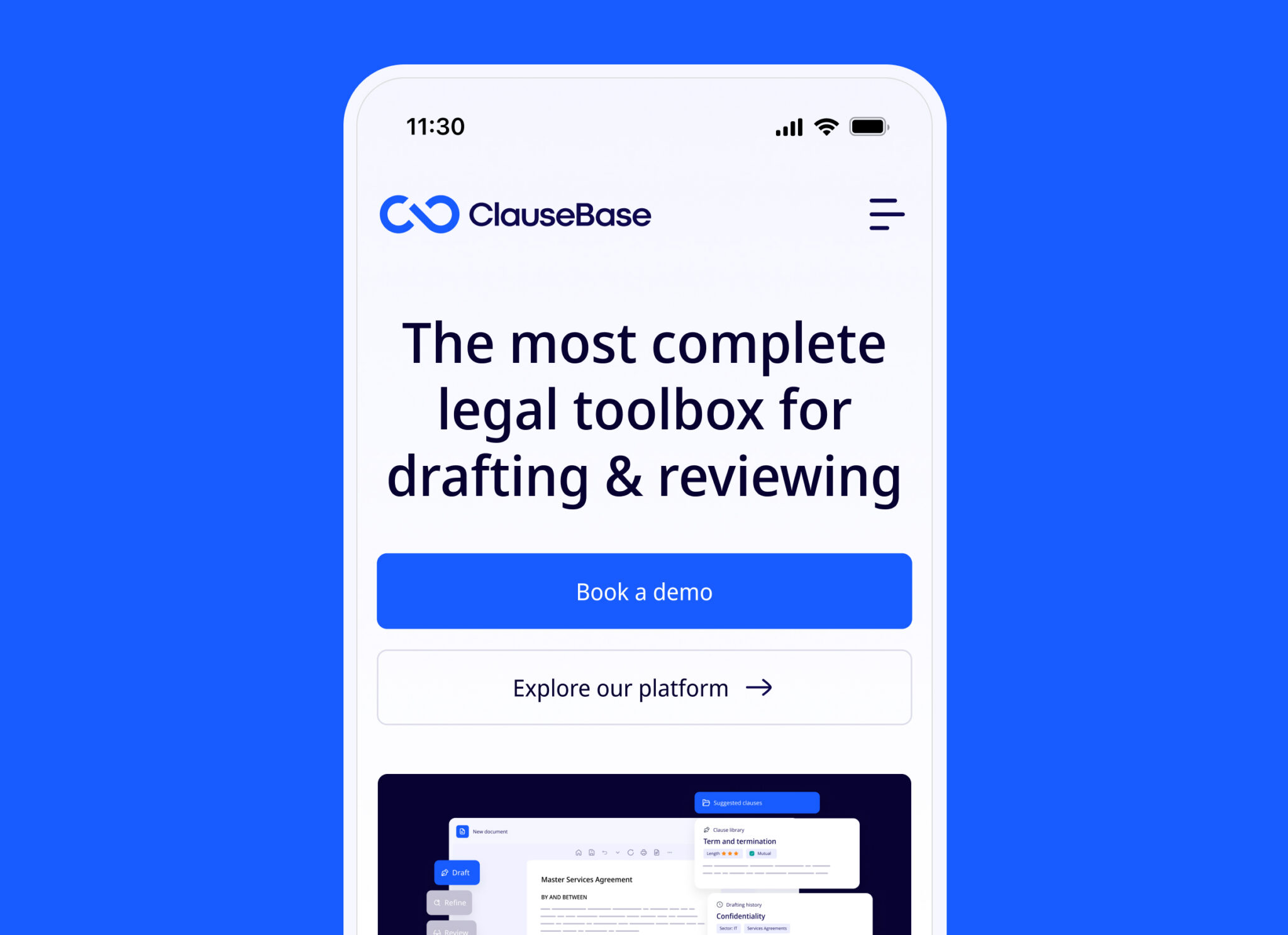 Defigners - UX & Digital Design Agency Utrecht - Clausebase_app_design_defigners
