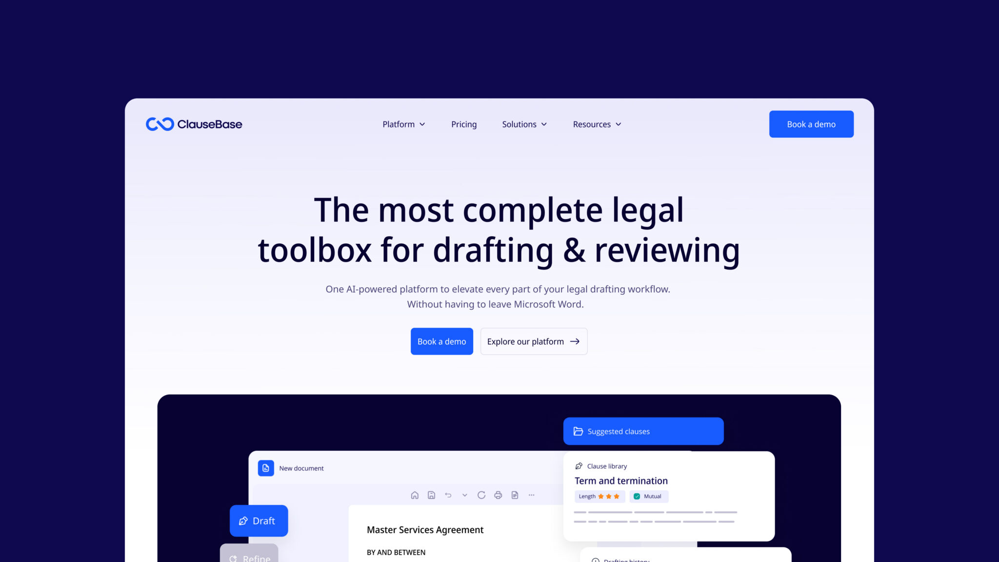 Defigners - UX & Digital Design Agency Utrecht - Clausebase_website_design